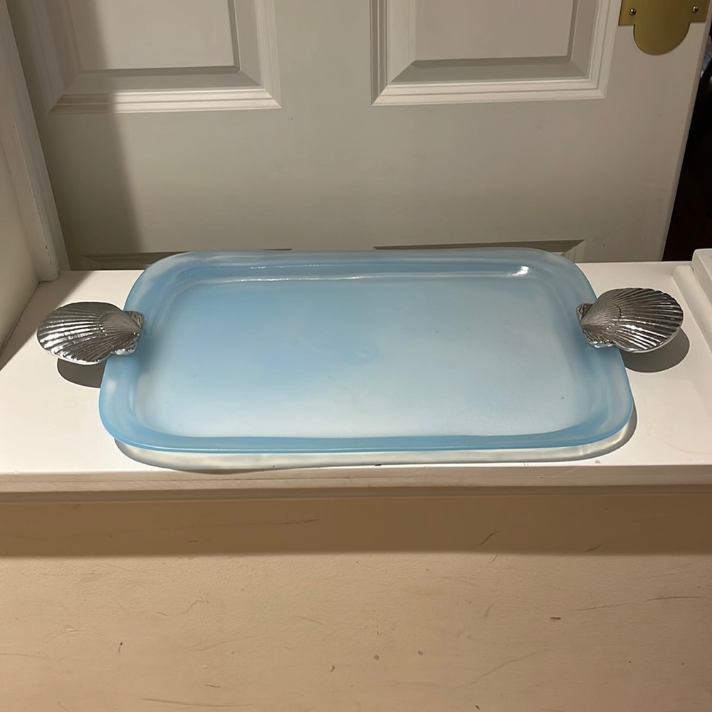 Mariposa blue tray